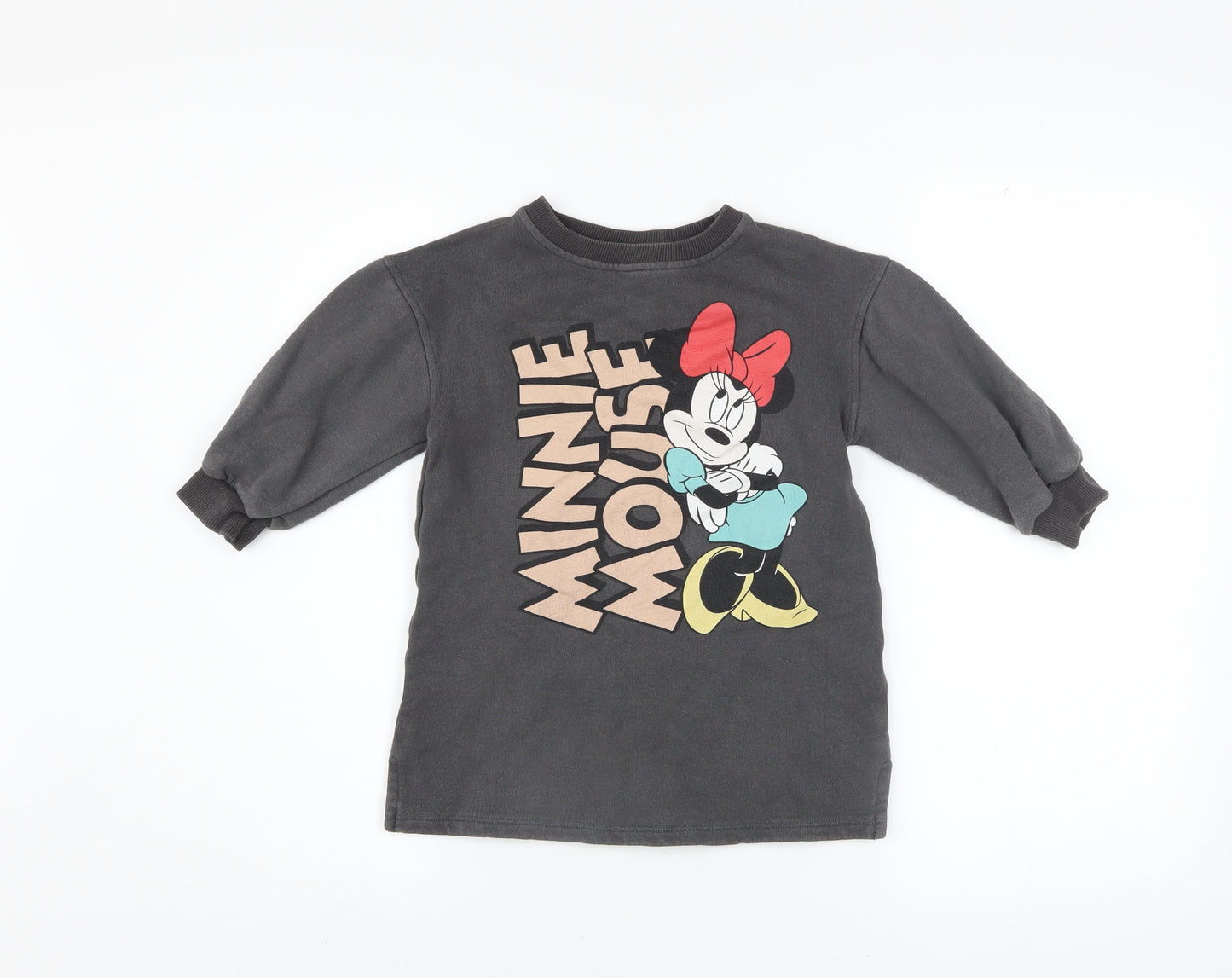 Disney Baby Girls Black Minnie Mouse Graphic Pullover Sweatshirt 2-3 Years