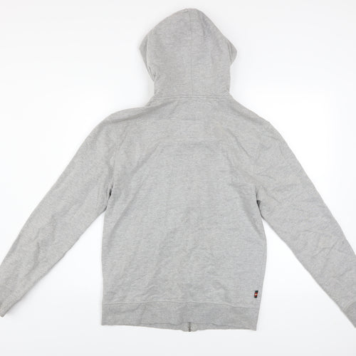 Luke Sport Men's Grey Full Zip Hoodie Medium Cotton Blend