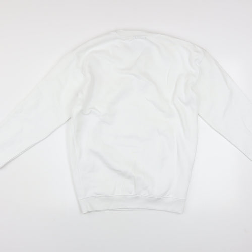 PrettyLittleThing Womens White Small Sweatshirt with Star Logo