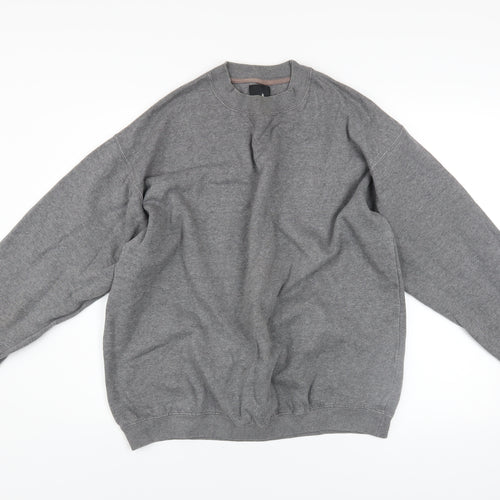 BHS Men’s Grey Medium Crew Neck Pullover Sweatshirt