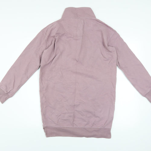 Next Womens Pink 1/4 Zip Pullover Sweatshirt Size Small
