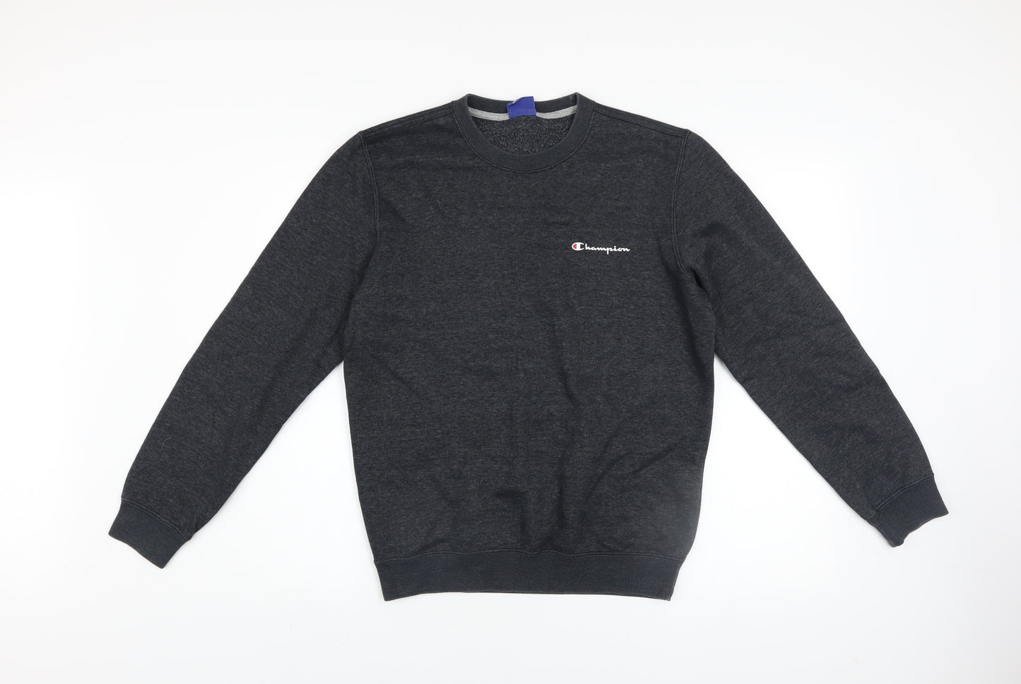 Champion Men's Dark Grey Crew Neck Sweatshirt XS Cotton Blend