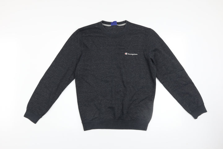 Champion Men's Dark Grey Crew Neck Sweatshirt XS Cotton Blend