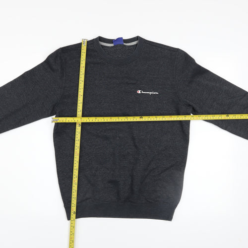 Champion Men's Dark Grey Crew Neck Sweatshirt XS Cotton Blend