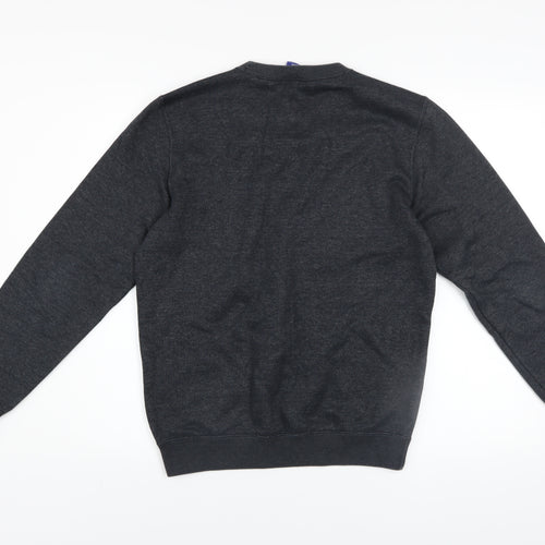 Champion Men's Dark Grey Crew Neck Sweatshirt XS Cotton Blend