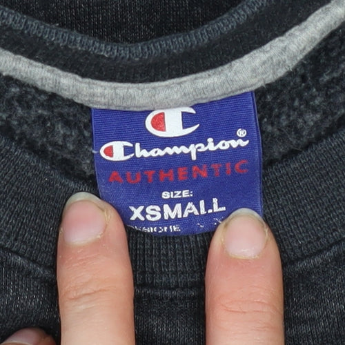 Champion Men's Dark Grey Crew Neck Sweatshirt XS Cotton Blend