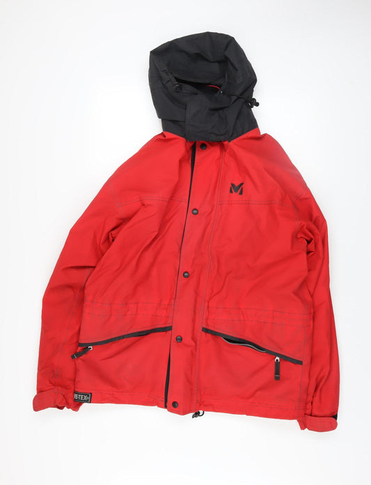Regatta Men’s Red Waterproof Hooded Rain Jacket Size S Hiking Outdoor