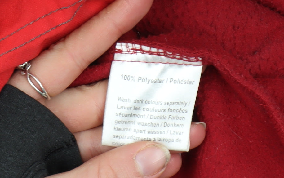 Regatta Men’s Red Waterproof Hooded Rain Jacket Size S Hiking Outdoor