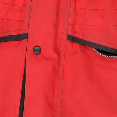 Regatta Men’s Red Waterproof Hooded Rain Jacket Size S Hiking Outdoor