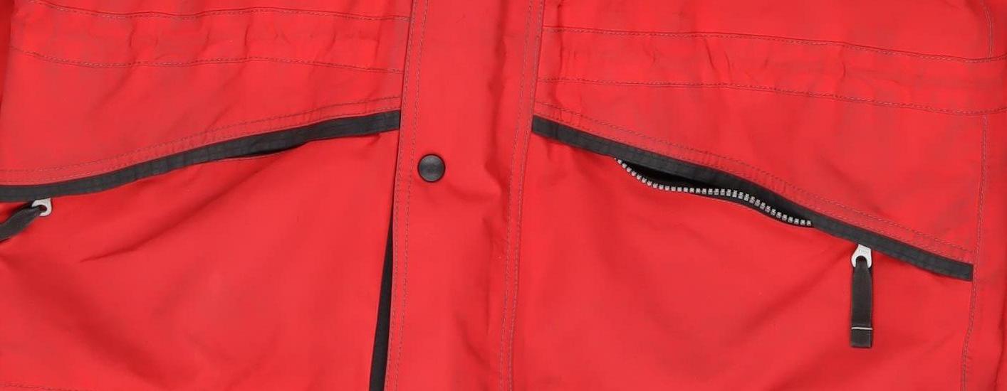 Regatta Men’s Red Waterproof Hooded Rain Jacket Size S Hiking Outdoor