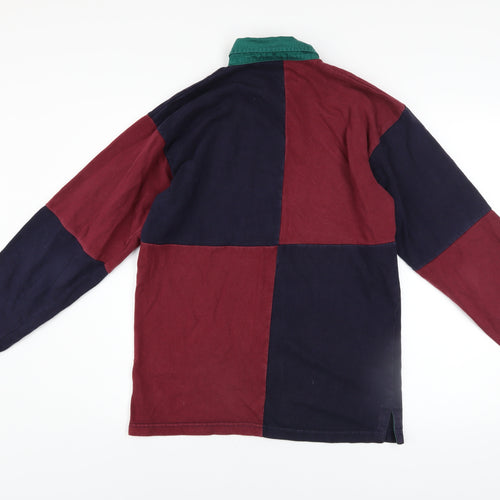 Front Row Men's Multicoloured Rugby Shirt Size M Cotton Long Sleeve