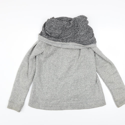 J.Crew Women's Grey Cowl Neck Pullover Sweatshirt Size M Wool Blend