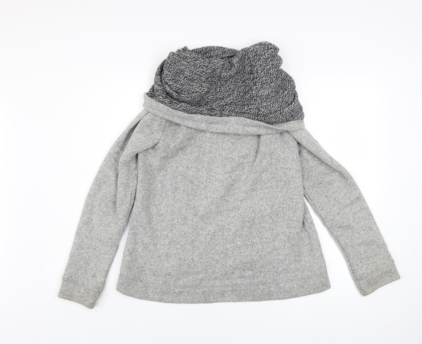 J.Crew Women's Grey Cowl Neck Pullover Sweatshirt Size M Wool Blend