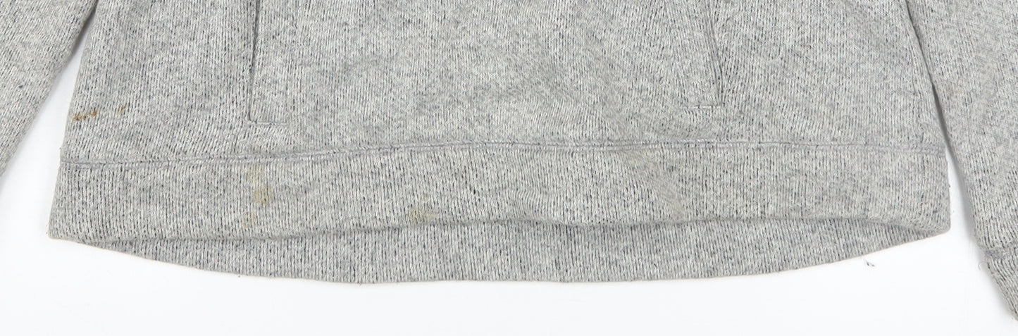 J.Crew Women's Grey Cowl Neck Pullover Sweatshirt Size M Wool Blend