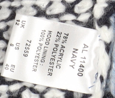 Cotton Traders Womens Multicoloured Size 12 Chunky Knit Cardigan