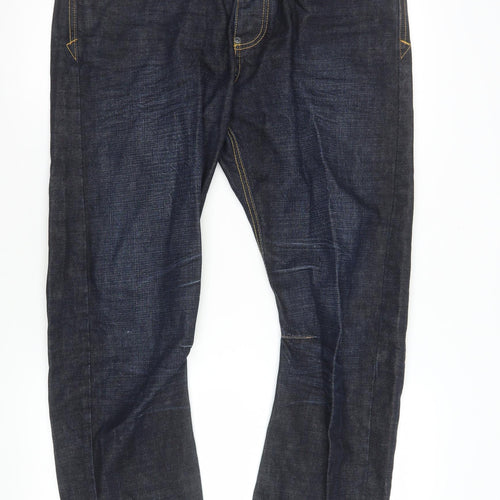 Ringspun Women’s Blue 34 Straight Denim Jeans 100% Cotton