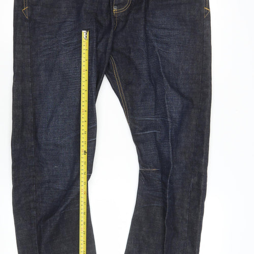 Ringspun Women’s Blue 34 Straight Denim Jeans 100% Cotton