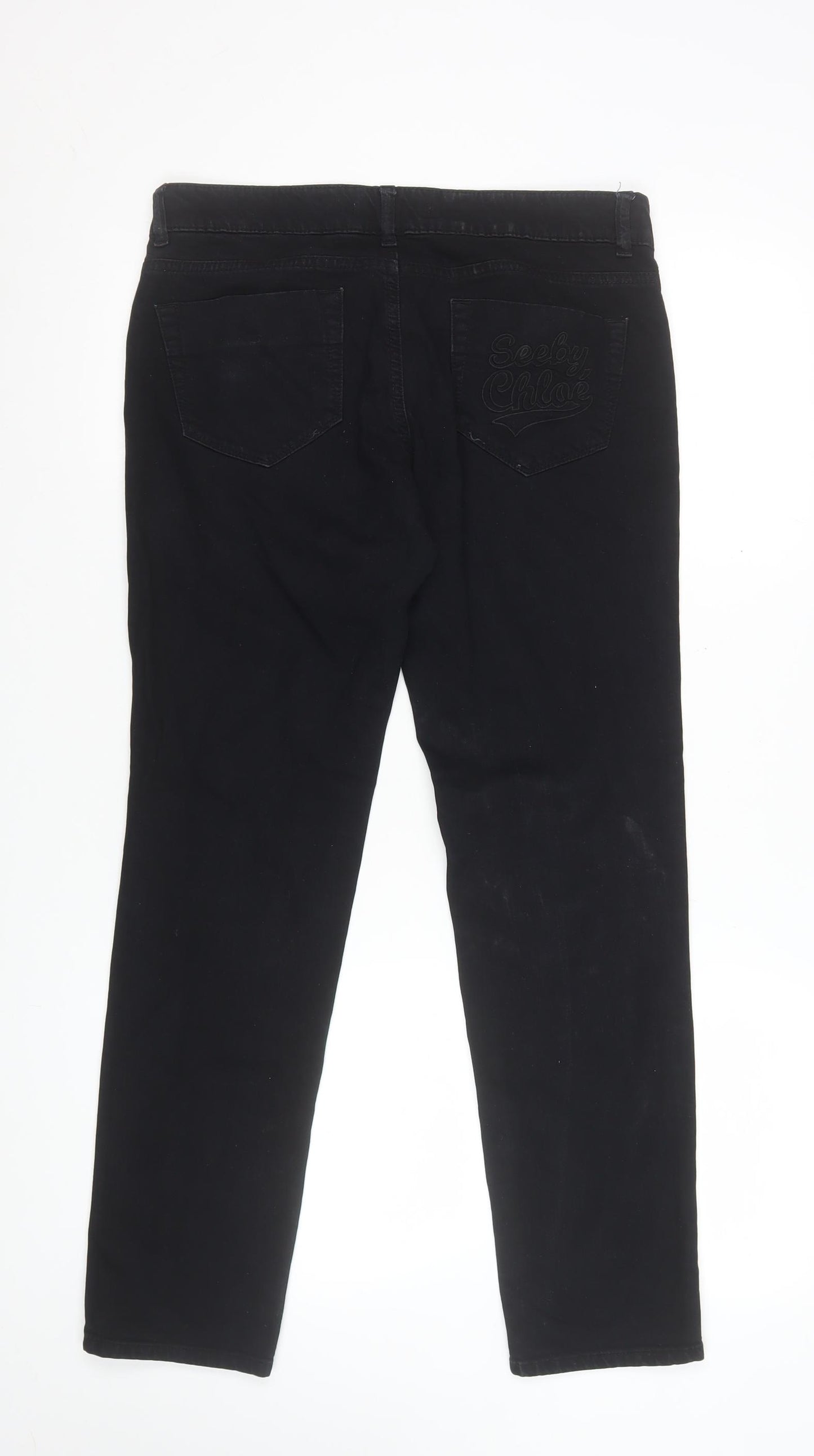See by Chloé Women's Black Slim Straight Jeans Size 28