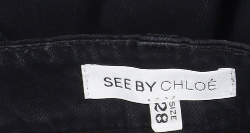 See by Chloé Women's Black Slim Straight Jeans Size 28