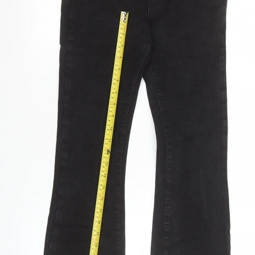 ASOS Design Women's Black High Rise Flared Jeans Size 26