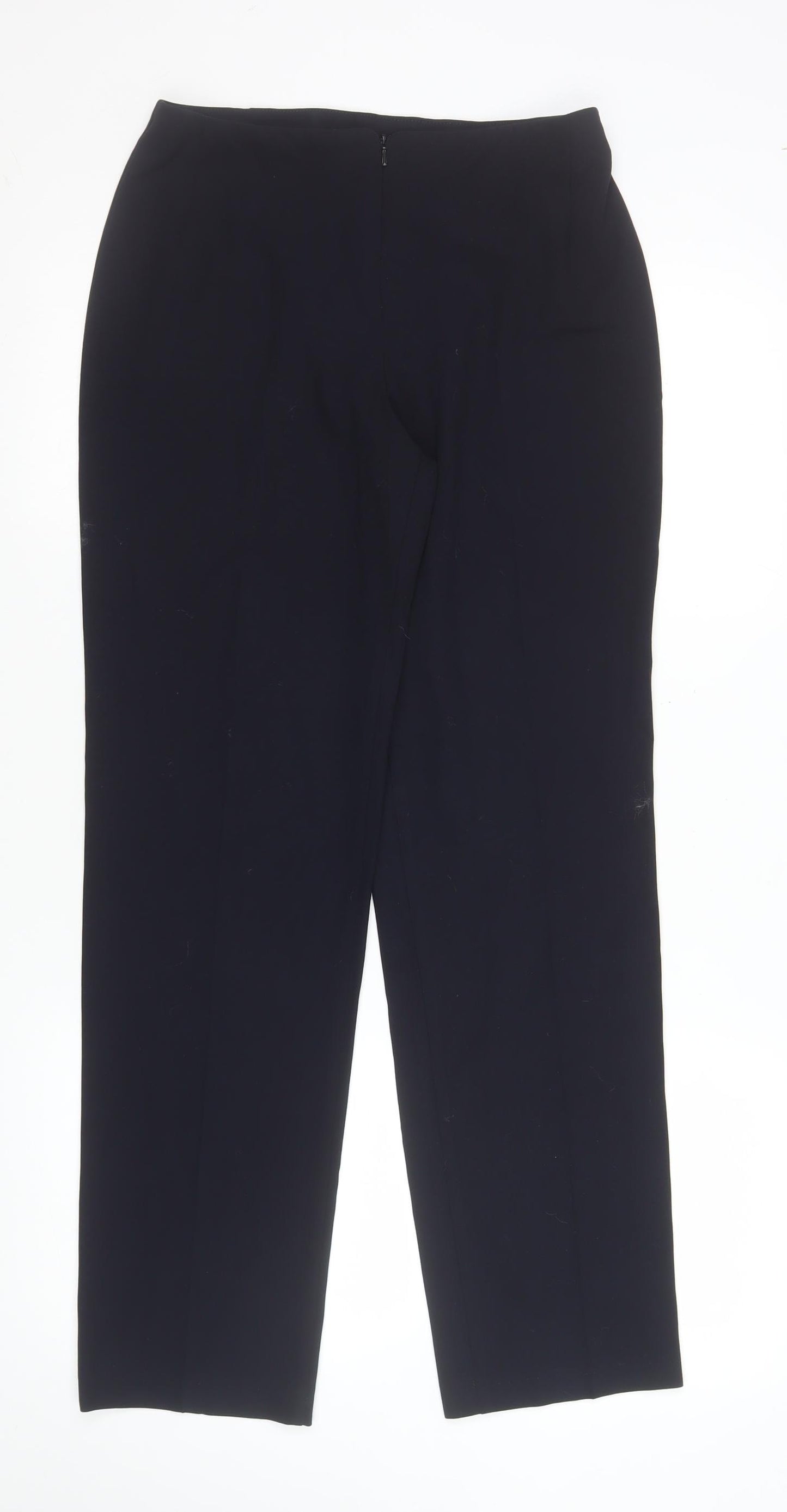 Marks and Spencer Women’s Blue Size 8 Straight Leg Stretch Trousers