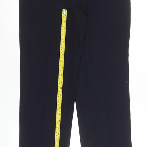 Marks and Spencer Women’s Blue Size 8 Straight Leg Stretch Trousers