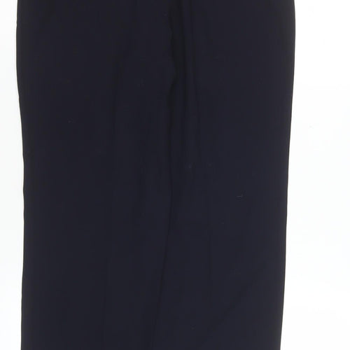 Marks and Spencer Women’s Blue Size 8 Straight Leg Stretch Trousers