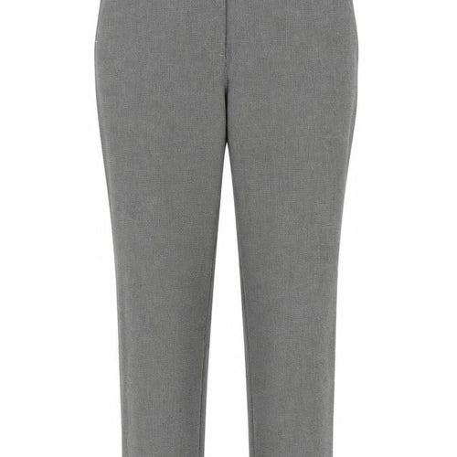 Marks and Spencer Women’s Grey Check Stretch Straight Trousers Size 10