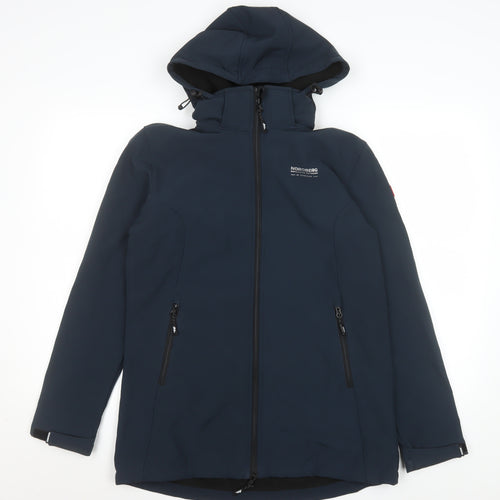 Nordberg Men's Blue Softshell Hooded Jacket M Windproof Water Resistant