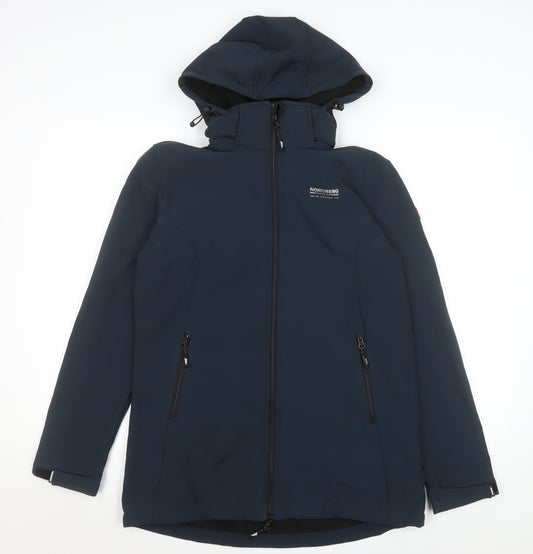Nordberg Men's Blue Softshell Hooded Jacket M Windproof Water Resistant