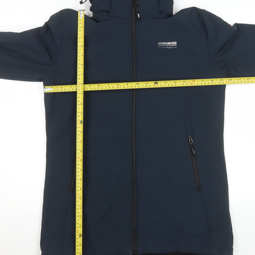 Nordberg Men's Blue Softshell Hooded Jacket M Windproof Water Resistant