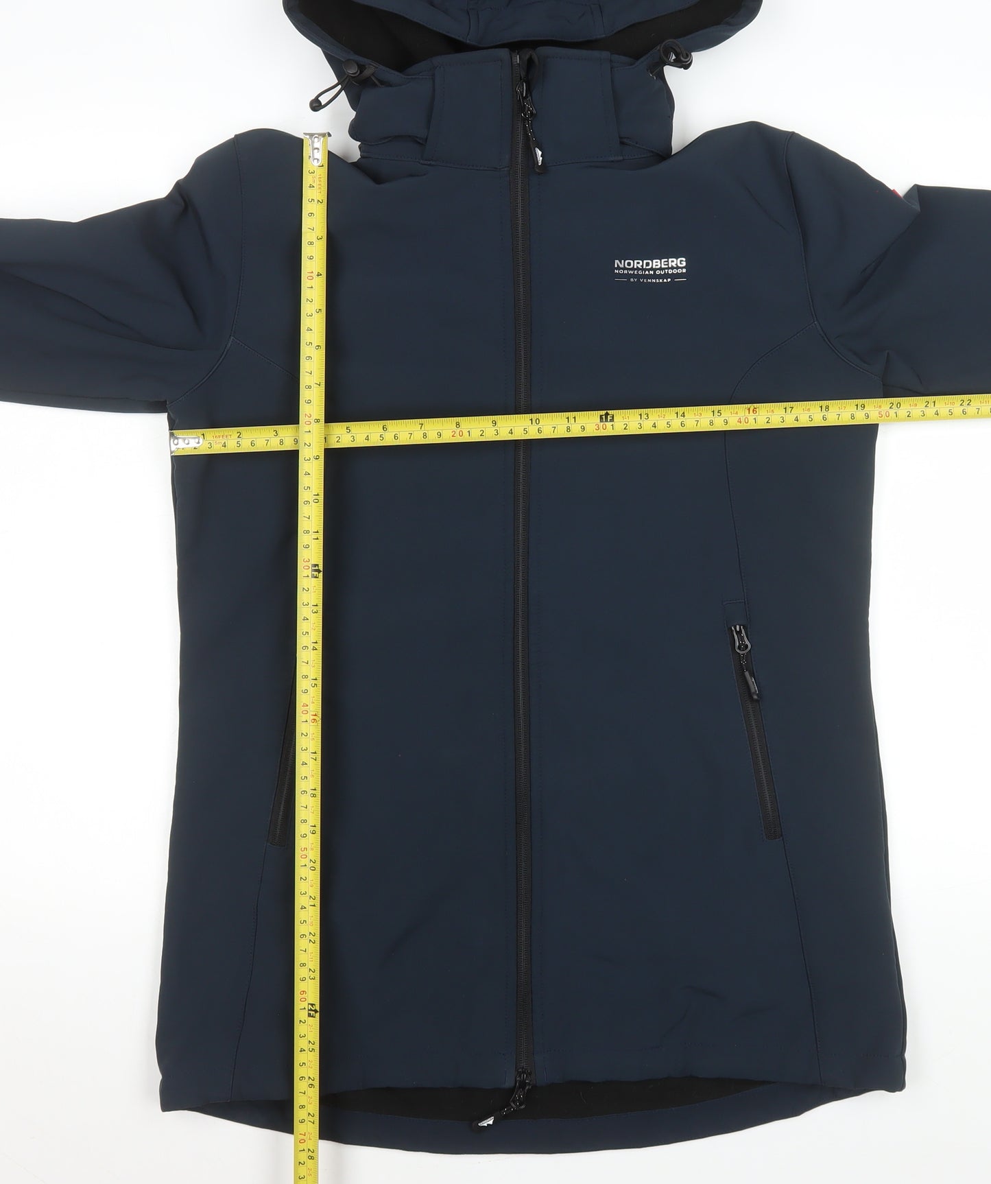 Nordberg Men's Blue Softshell Hooded Jacket M Windproof Water Resistant