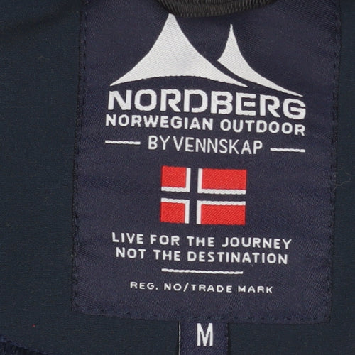Nordberg Men's Blue Softshell Hooded Jacket M Windproof Water Resistant