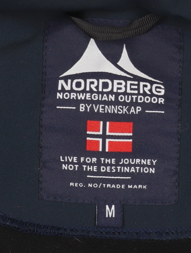 Nordberg Men's Blue Softshell Hooded Jacket M Windproof Water Resistant