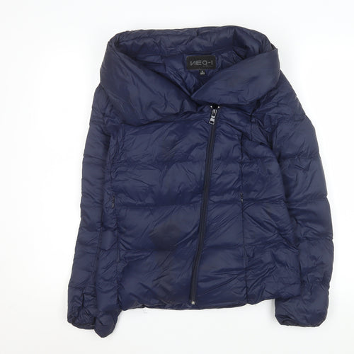 NEO-I by Orobos Women's Blue Puffer Jacket Size S Quilted Down