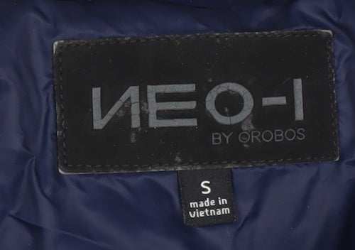 NEO-I by Orobos Women's Blue Puffer Jacket Size S Quilted Down