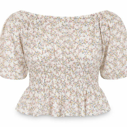 ASOS Women’s Multicoloured Floral Off Shoulder Tunic Blouse Size 14
