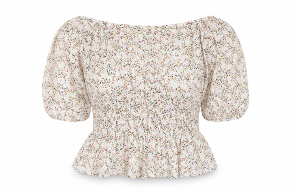 ASOS Women’s Multicoloured Floral Off Shoulder Tunic Blouse Size 14