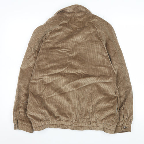 Viyella Women Brown Corduroy Lined Jacket Size 14 Classic Style