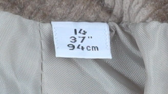 Viyella Women Brown Corduroy Lined Jacket Size 14 Classic Style