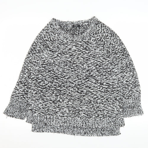 F&F Women’s Grey Chunky-Knit Pullover Jumper Size 14