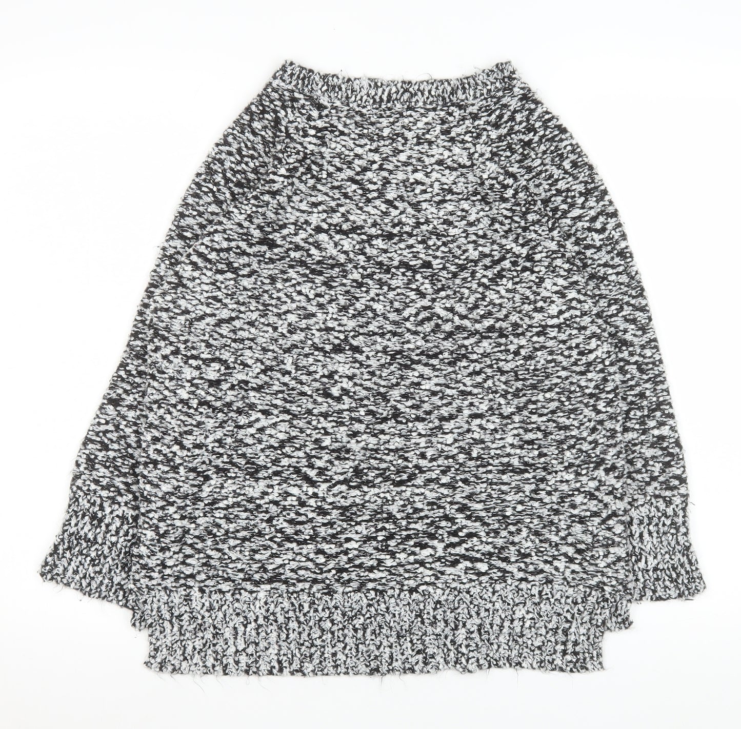 F&F Women’s Grey Chunky-Knit Pullover Jumper Size 14