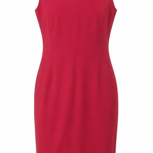 Kaliko Women Red Size 12 Sheath Knee Length Sleeveless Dress