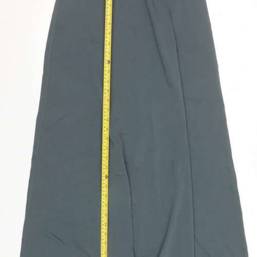Zara Women Grey Long Jersey Pencil Skirt Size S