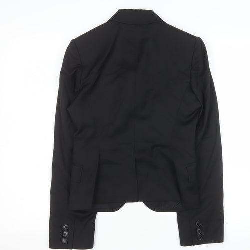 Paul Smith Black Women's Wool Blazer Black Size 10 Tailored Single-Breasted Jacket
