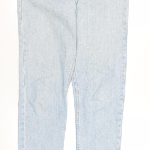 American Apparel Women Blue Size 8 High Rise Mom Jeans