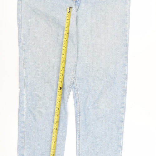 American Apparel Women Blue Size 8 High Rise Mom Jeans