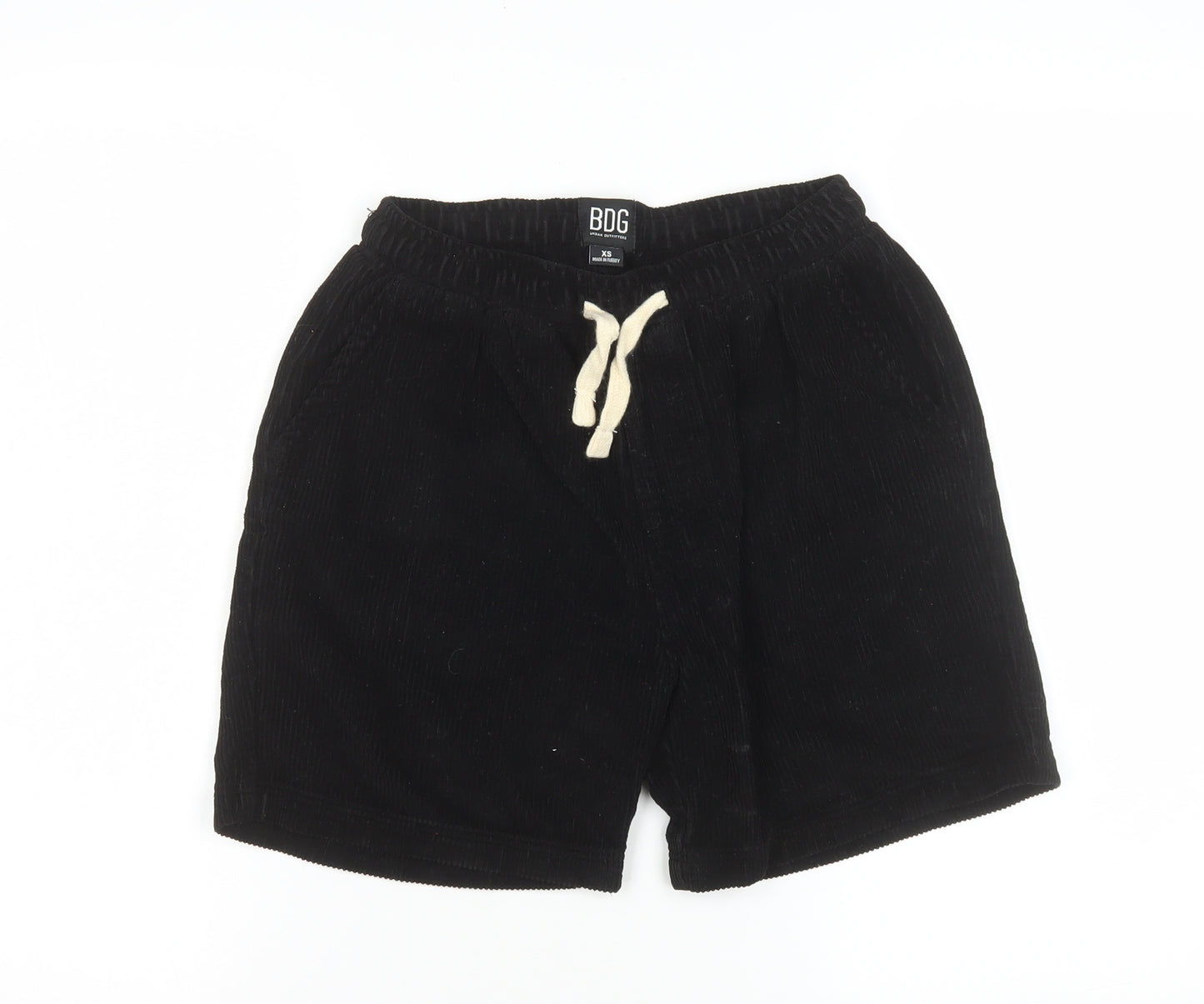 BDG Urban Outfitters Men's Black XS Corduroy Drawstring Shorts