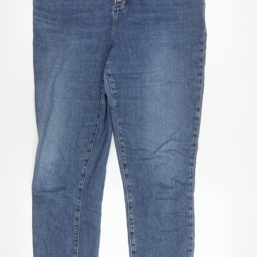 Abercrombie & Fitch Women's Blue 16L High Rise Super Skinny Ankle Jeans