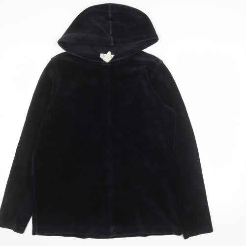 Jones New York Sport Women's Black Small Corduroy Pullover Hoodie